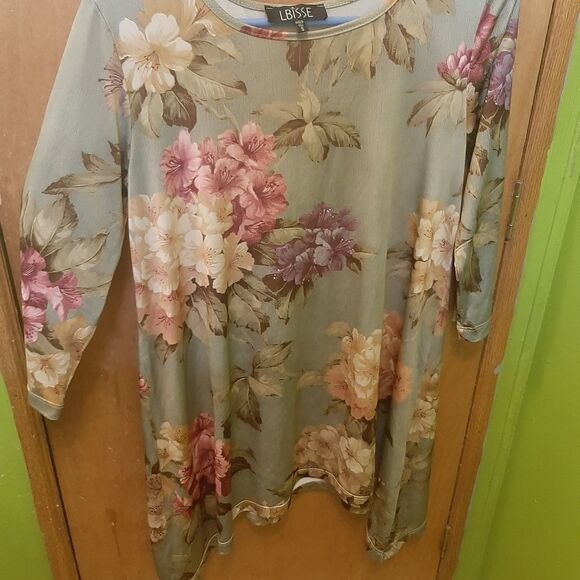 LBISSE Floral Print Size Small - Picture 1 of 1